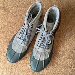 L.L.Bean Leather Bean Boots Women’s 11 Gray Waterproof PrimaLoft 100g